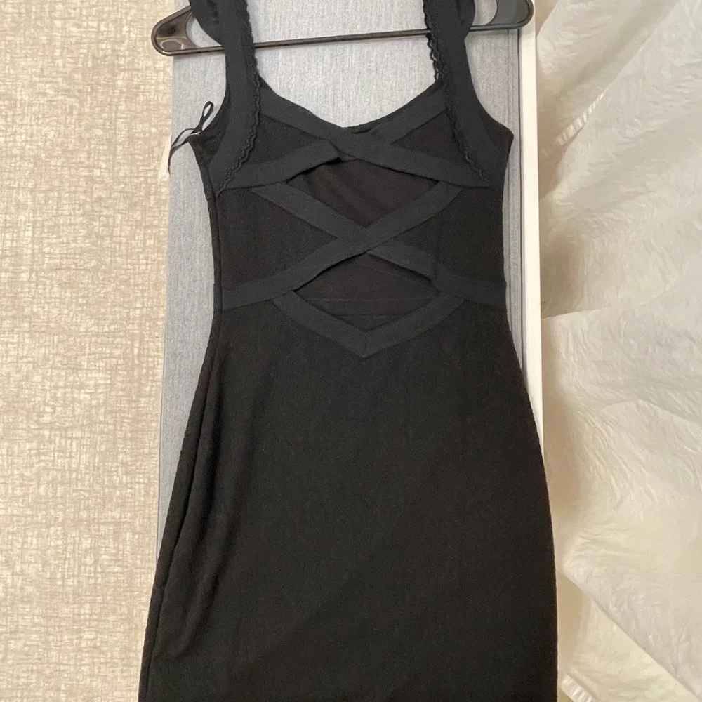 Free People Black Bodycon Dress XS - Picture 2 of 2